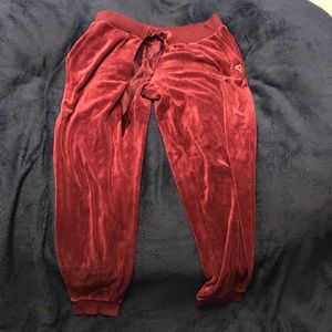Victoria Secret Velvet Pajama/Track Pants